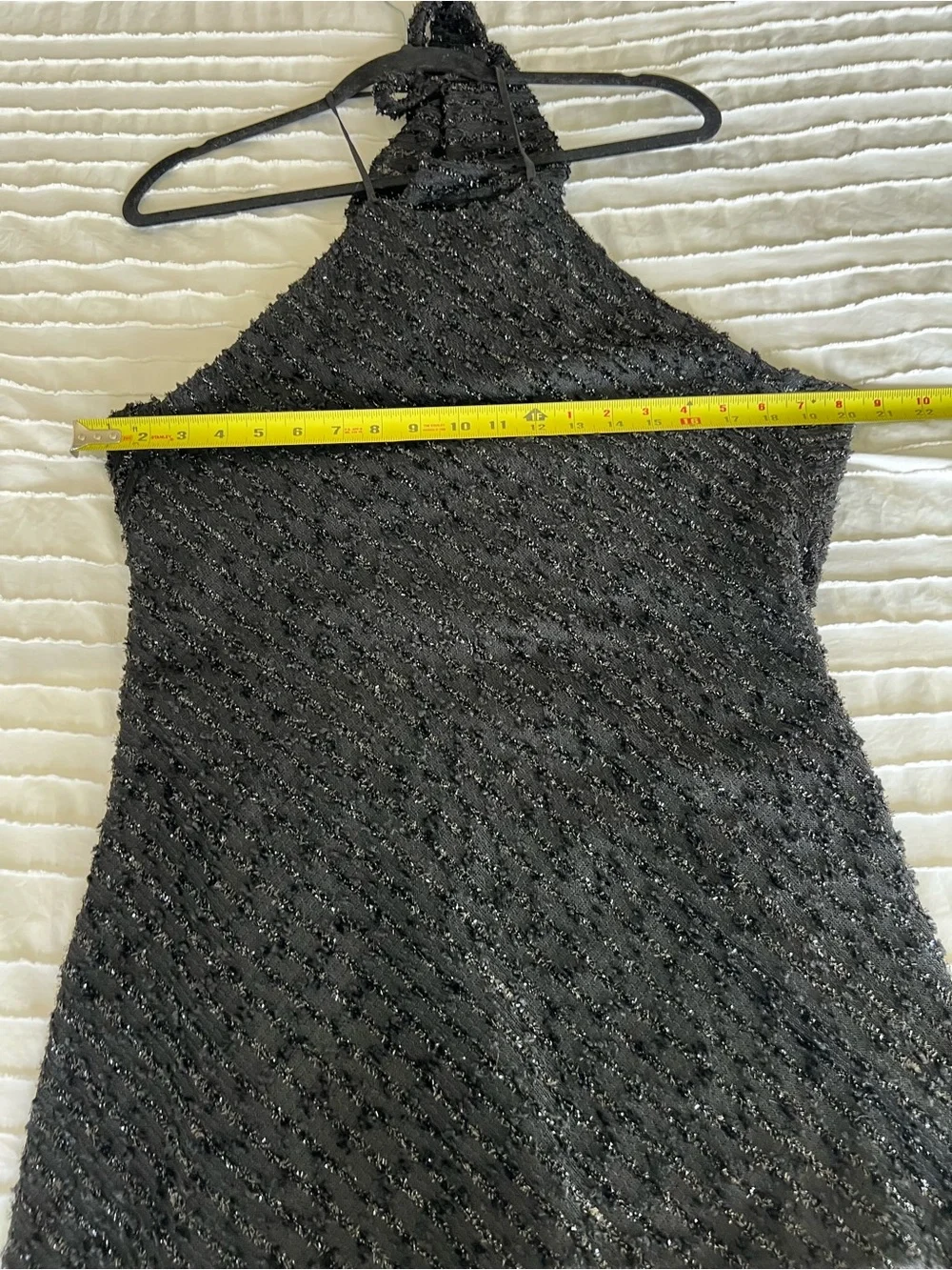 Revolve NBD black flora halter metallic mini dress size small